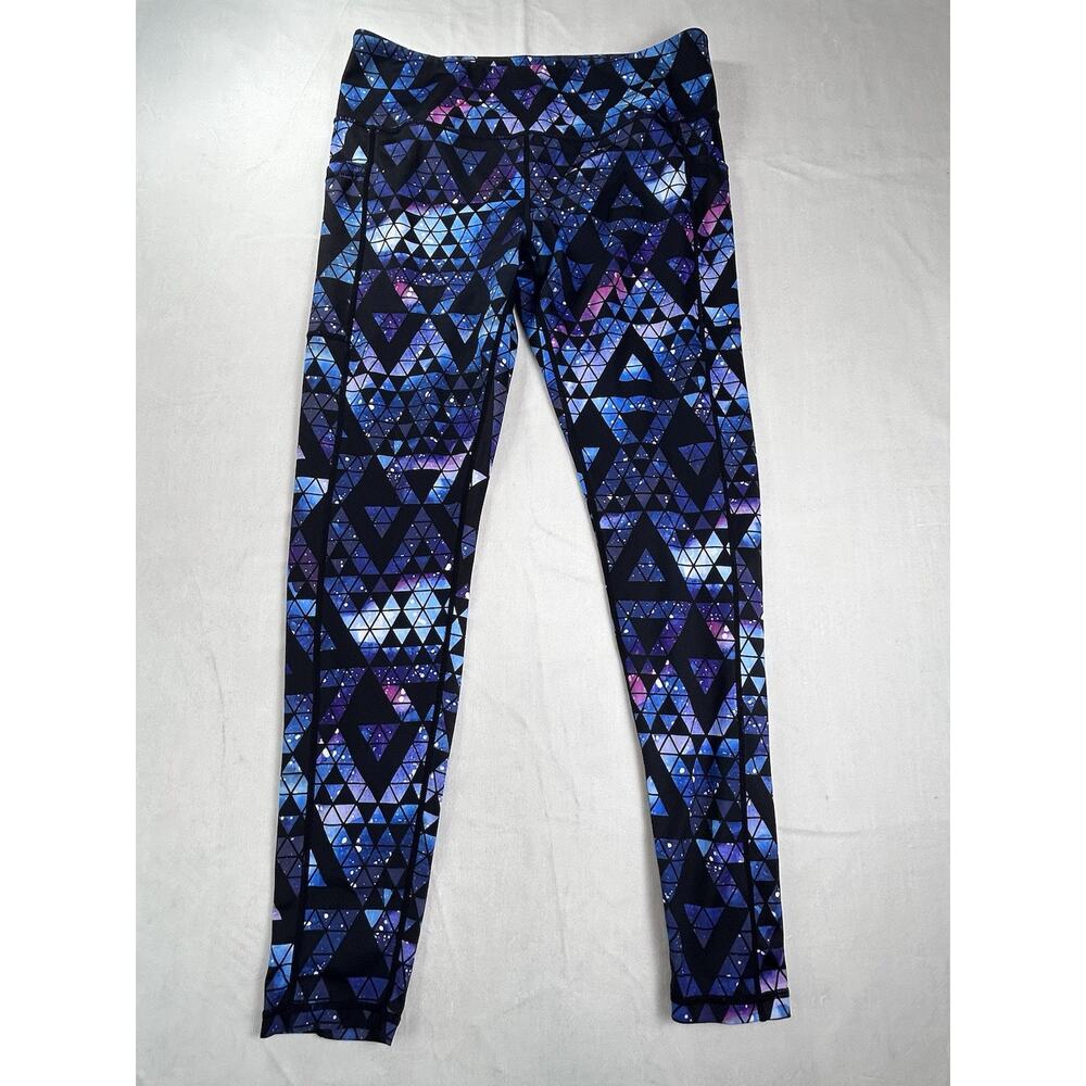 Constantly Varied Gear Galaxy Space Stardust Leggings CVG Pockets Womens XL 27”